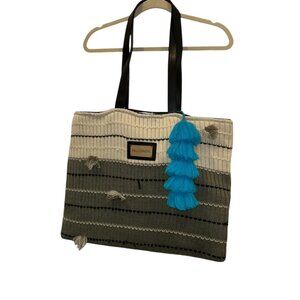 falconeri neutrals cream gray gorgeous large tote bag purse